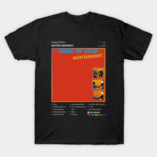 Gang Of Four - Entertainment! Tracklist Album T-Shirt